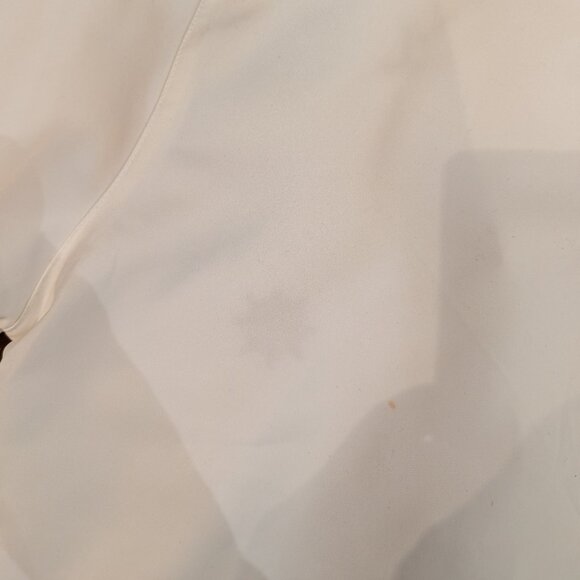 White vintage nautical windbreaker jacket - gold sailing embroidery - size small - Picture 7 of 7